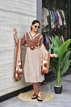 VERY BEAUTIFUL PURE MUL COTTON EMBROIDERY SUIT SET