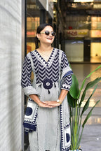 VERY BEAUTIFUL PURE MUL JAIPUR COTTON EMBROIDERY SUIT SET