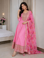 Very Beautiful Magic Silk Anarkali Suit Set