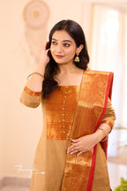 ATTRACTIVE PURE BANARASI SILK JEQUARD WEAVING SUIT SET