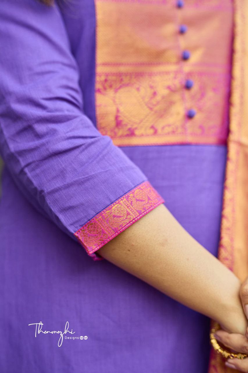 DESIGNER PURE BANARASI SILK JEQUARD WEAVING SUIT SET