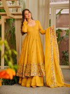 Very Gorgeous Suryalekha Yellow Embroidered Anarkali Suit Set