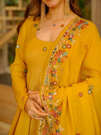 Very Gorgeous Suryalekha Yellow Embroidered Anarkali Suit Set