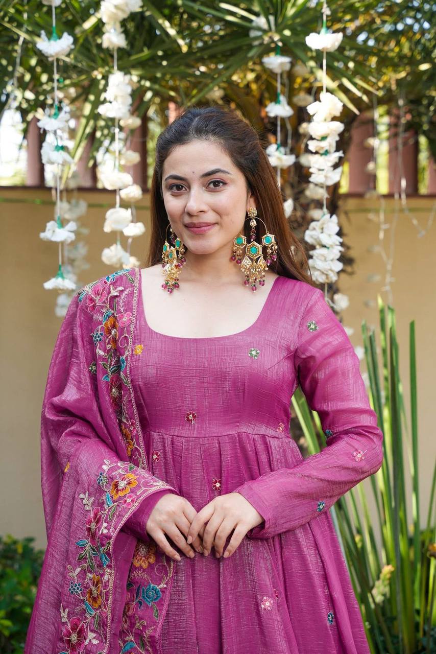 LILAASH SILK WEDDING WEAR ANARKALI SUIT SET