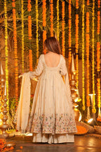 Very Gorgeous Designer Heavy Crepe Silk Anarkali Suit Set
