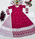 Luxury Designer Embroidery Anarkali Suit Set