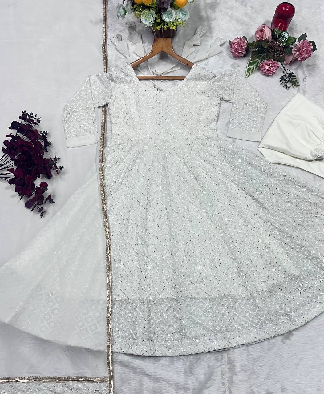MYRA'S LAKHNAVI PREMIUM ANARKALI SUIT SET