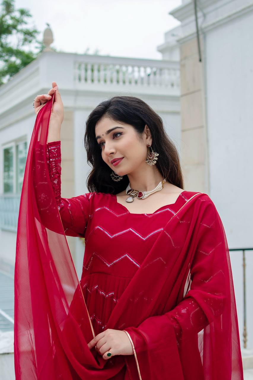 Liksha's Beutifull and Premium Anarkali Suit Set