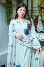 Premium Pure Linen Floral Suit Set for Women
